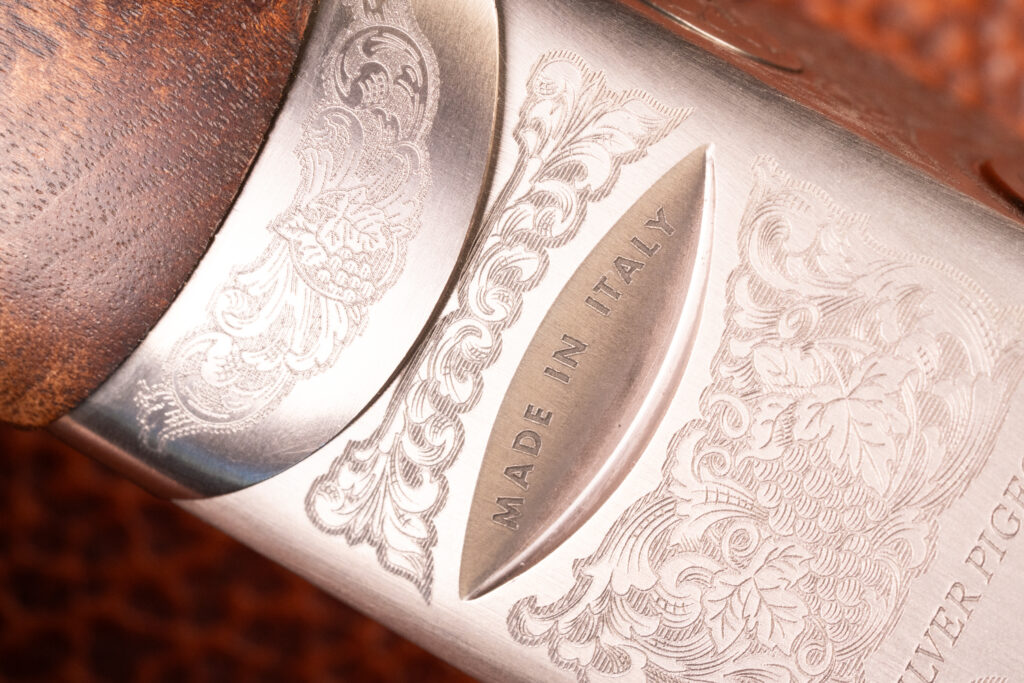 Silver Pigeon Engraving