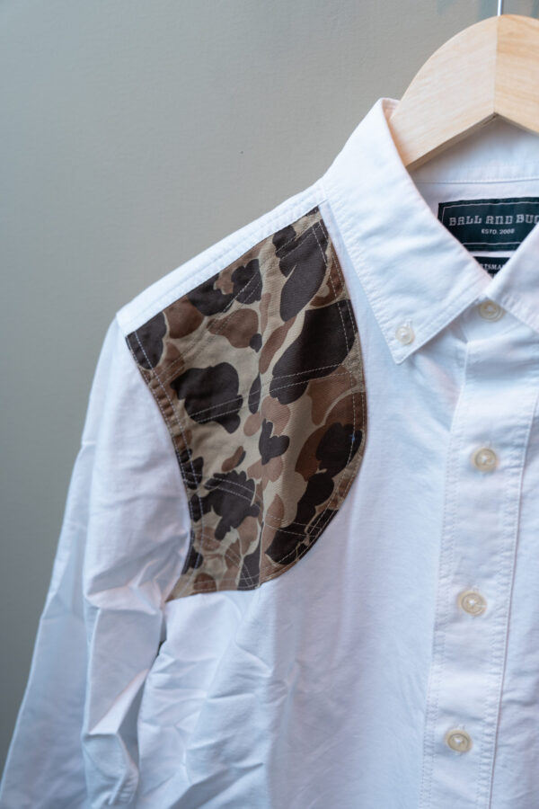 Ball & Buck Sportsmans Shirt White/Original Camo - Image 2